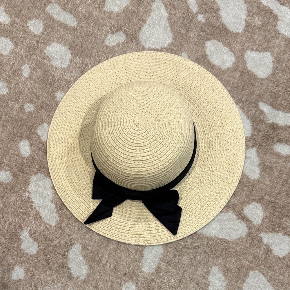 Janie and Jack Cream Straw Hat